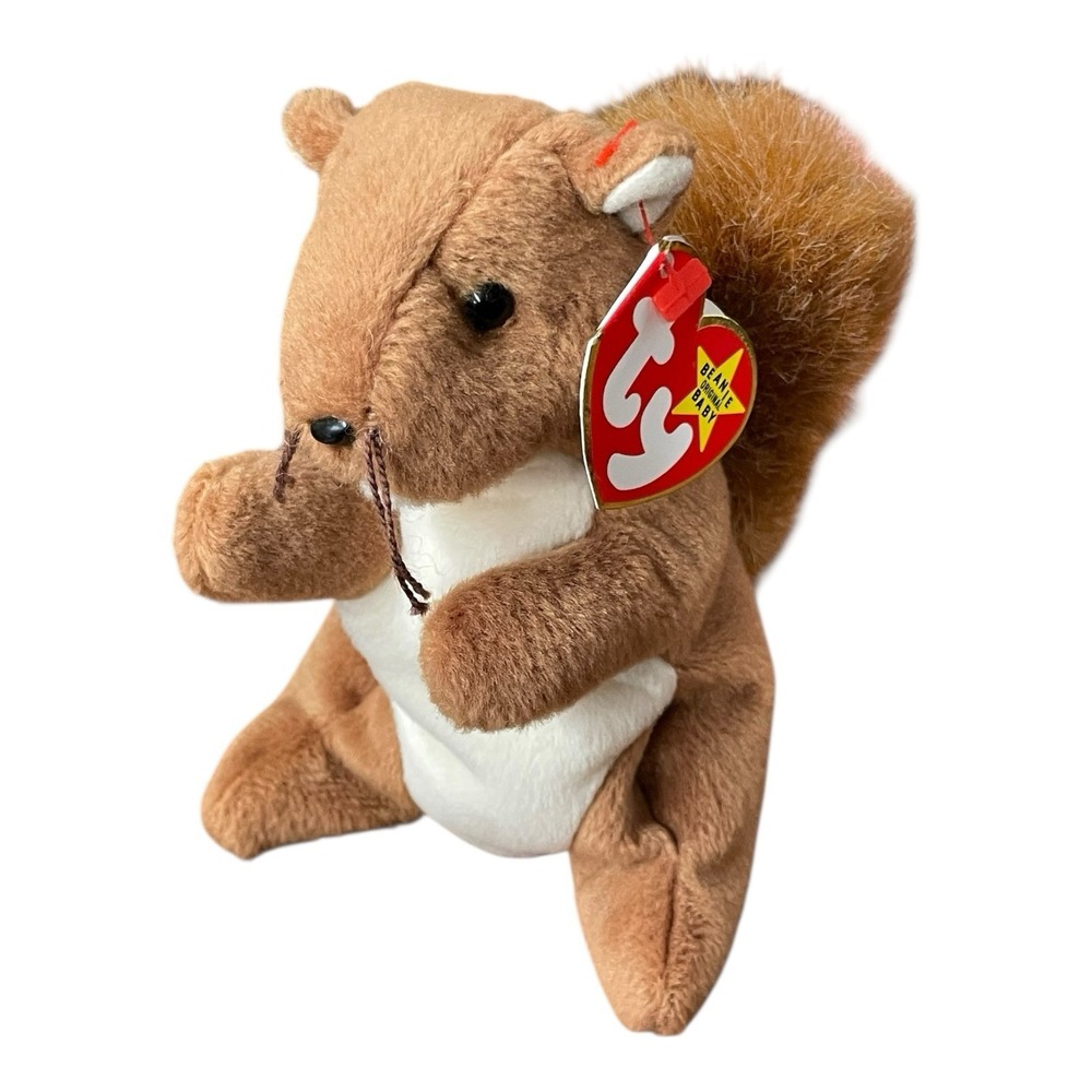 Ty Beanie Baby - Nuts the Squirrel (5.5 Inch) NEW MWMTs Plush Stuffed Animal Toy